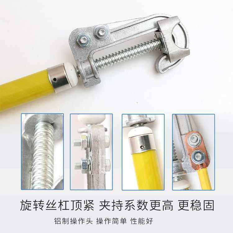 铜头500kv接地线 弹簧接地线50mm2-8米接地线500千伏接地线