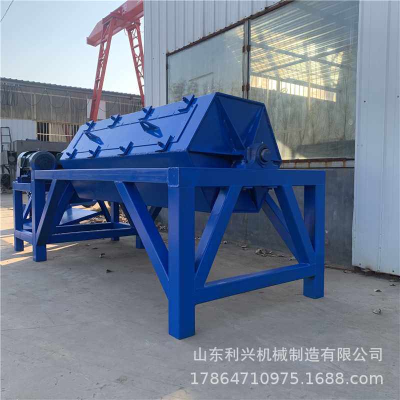 滚筒式去毛刺机 六角滚筒抛光机 铁块振动研磨除锈机利兴生产厂家