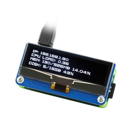 树莓派2.23寸OLED扩展板128×32分辩率 支持SPI或I2C接口通信