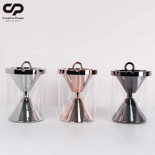 创意玻璃烟灰缸工艺摆件家居软装样板房客厅桌面餐厅工艺品摆件