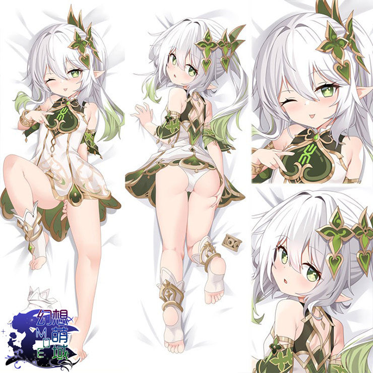 原神小草神纳西妲萝莉可莉胡桃刻晴甘雨动漫二次元抱枕