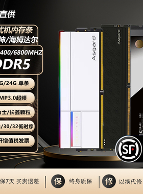 阿斯加特女武神二代 16g/24g ddr5 6000/6400台式机内存条单条