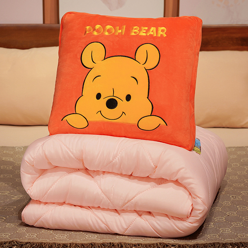 抱枕被子两用加厚午睡枕头被空调汽车载内靠枕Q办公室折叠毯二合