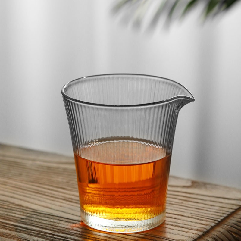 日式公道杯玻璃透明n倒茶杯耐热家用功夫茶具分水杯高端茶海装茶