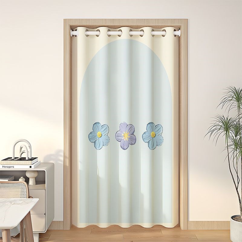 夏季空调a门帘隔断帘防冷气通用免打孔卧室挡风隔热布帘夏天防风