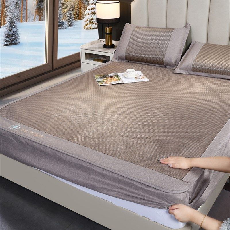 冰藤冰丝凉席1米/1.1草席学生宿舍单人夏季1.5/1.8席子藤席可水洗,床上用品,藤席,淘宝优惠券,粉丝福利购,淘宝优惠卷