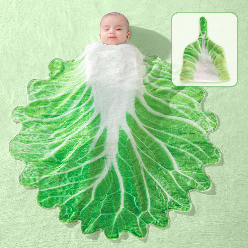 大白菜新生儿抱被搞怪创意包被婴儿初生宝宝煎饼毯子包单春夏襁褓,婴童用品,婴童抱被/抱毯,淘宝优惠券,粉丝福利购,淘宝优惠卷