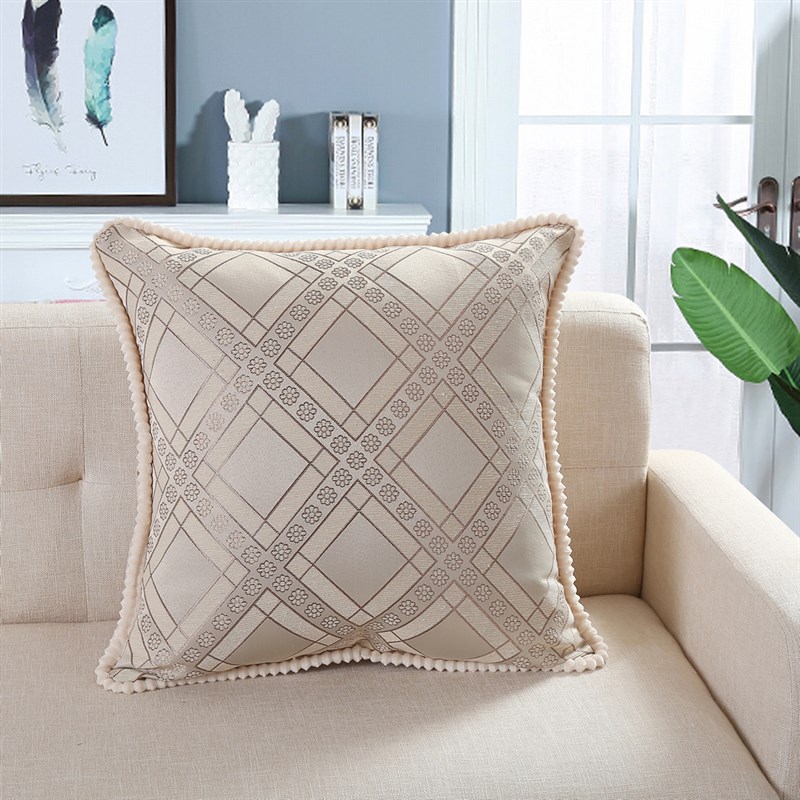 床上靠垫a欧式大号靠枕套55x55可不含芯拆洗奢华卧室床头靠大靠背