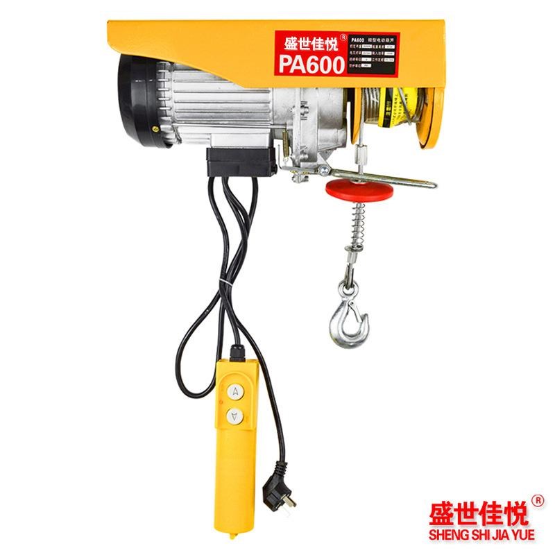工厂220v钢丝绳电n动葫芦PA400微型电动葫芦小型卷扬机家用