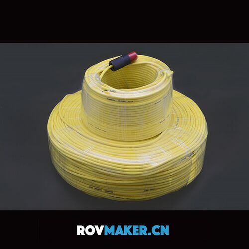 零浮力水下机器人脐带线缆  带水密接插件 2x26AWG rov特种缆