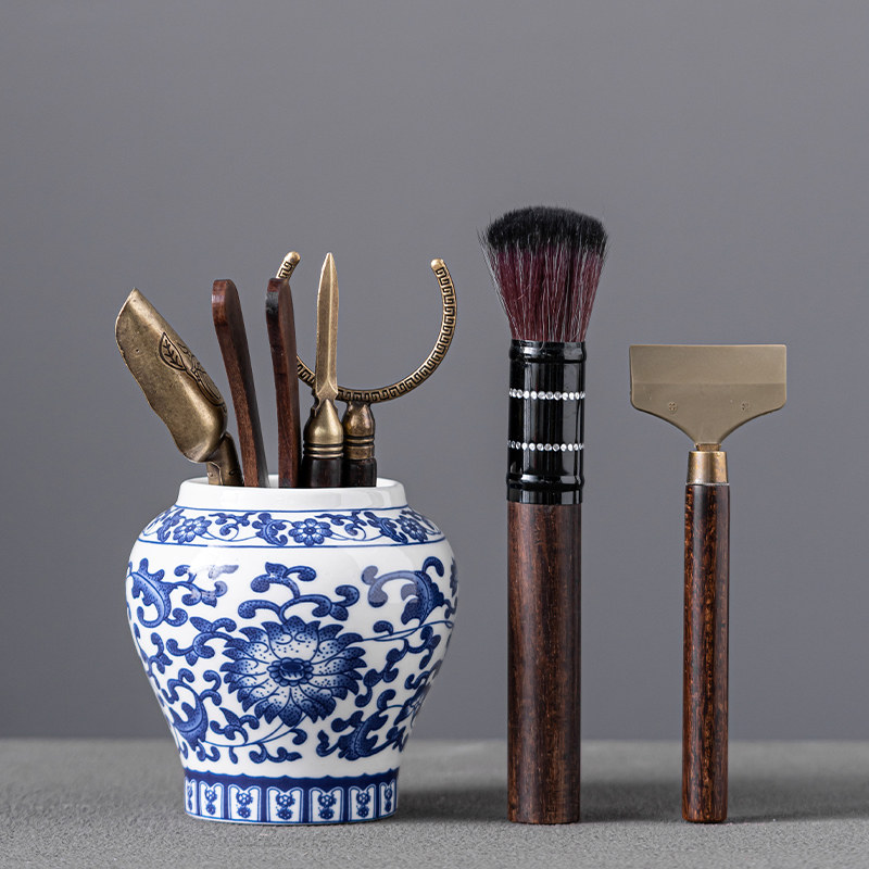 陶瓷茶道六君子套装青花功夫茶具茶夹针刀勺刮茶桌台喝茶配件大全,ZIPPO/瑞士军刀/眼镜,眼镜盒,淘宝优惠券,粉丝福利购,淘宝优惠卷