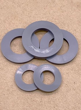 尼龙PVC平垫灰色塑料垫片塑胶垫圈耐酸碱M3M4M5M6M8M10M12M16M18