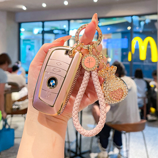 适用宝马3系GT钥匙套老款5系X3X4壳320包4系7系2系6系车扣M2m5女