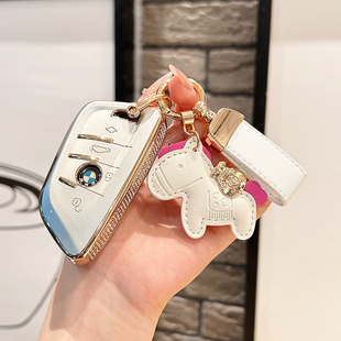 适用宝马5系钥匙套530li车扣3系325li领先x1x2x3x4x5女壳包三五系