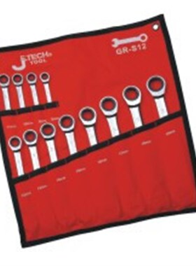 捷科 棘轮两用扳手套装 GR-S8  8件套 10-19