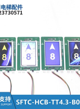 电梯液晶外呼板 SFTC-HCB-TT4.3-BO 炫彩显示器风之舞蓝色风暴