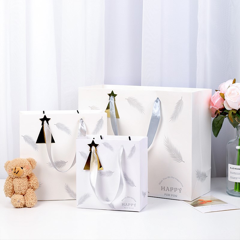 ins风礼品袋纸质包装袋大小号生日送礼文艺精致纸质手提袋子
