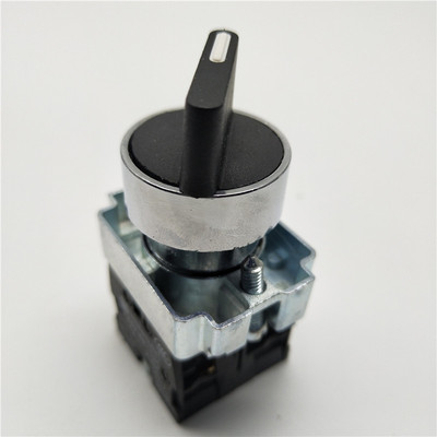 22mm 自锁保持ZB2 XB2-BD25C 两档二位旋转换选择按钮开关 1开1闭