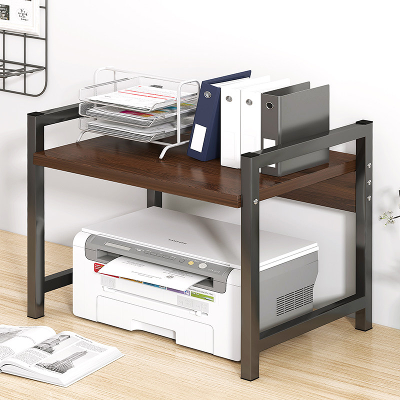 印表机架子置物架电脑主机放置架办公室台面收纳层架桌上书架置物