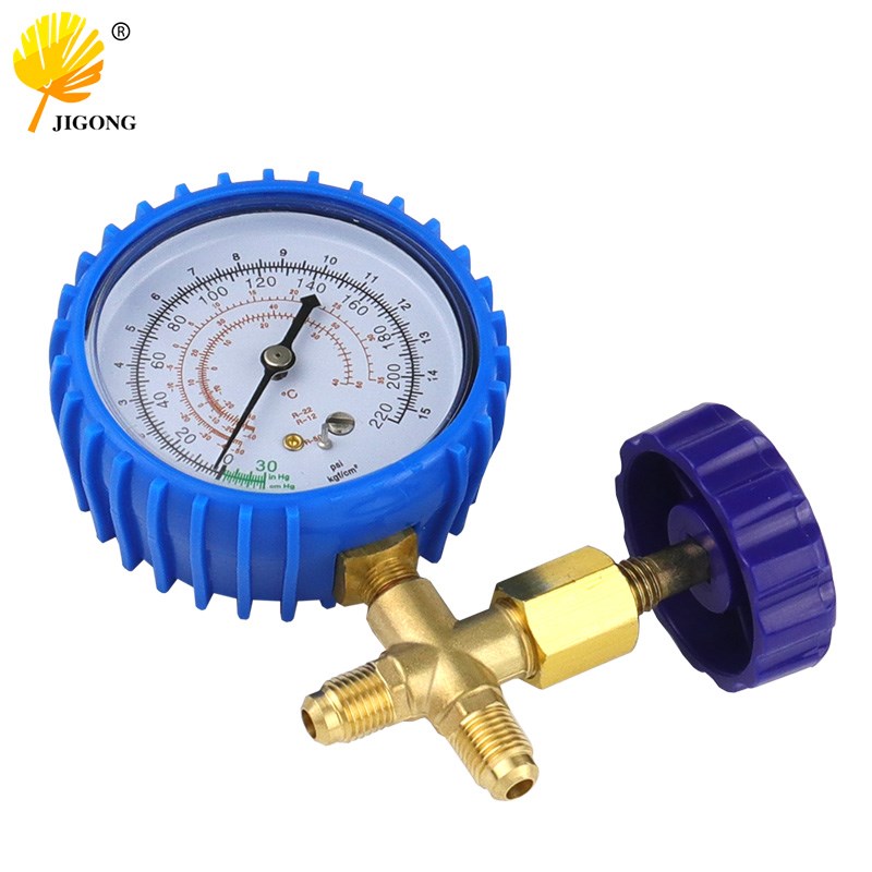 耐压防爆冷媒表 雪种压力表 低压单表阀 汽车家用空调加氟工具