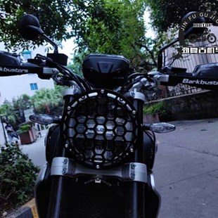 挡风 大灯保护网 适用于凯越500F大灯网罩灯网 珠峰500F复古改装