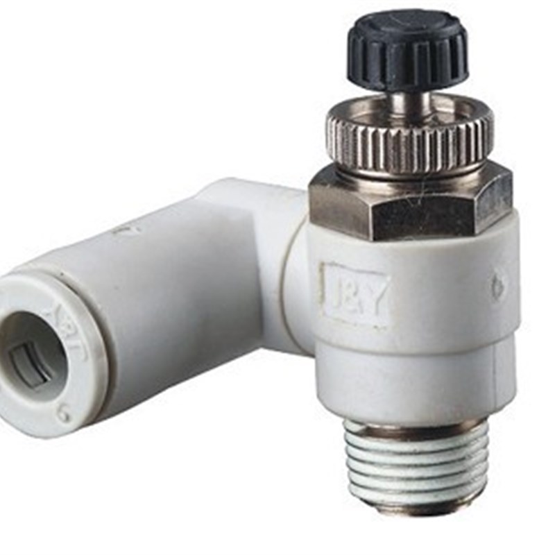 SMC白色气动接头AS2301F-01-06S万向型调速阀AS2311F-01-06S