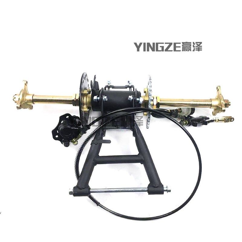 ATV沙滩车配件自制卡丁车改装加粗后桥总成 后叉后轴法兰刹车总成,玩具/童车/益智/积木/模型,毛绒/玩偶/公仔/布艺类玩具,淘宝优惠券,粉丝福利购,淘宝优惠卷