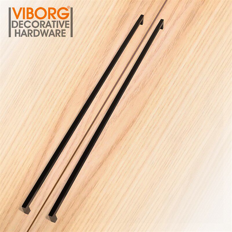 香港域堡 哑黑304不锈钢柜子拉手柜门衣柜抽屉橱柜 加长现代把手