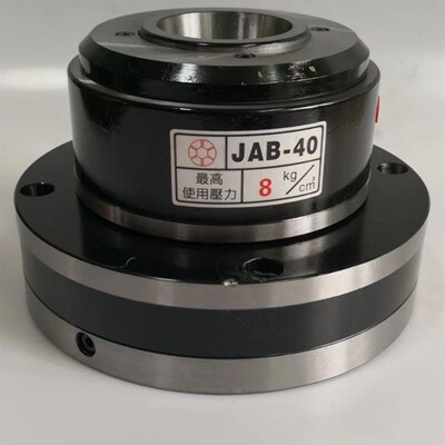 前置回转空压高速中空夹头內撑涨外夹筒夹气动夹头JAB-15液压油压