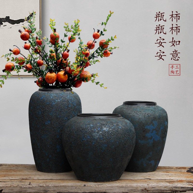 粗陶做旧土罐子复古陶瓷手工景德镇花盆坛子花瓶会所餐厅摆件软装,畜牧/养殖物资,畜牧/养殖器械,淘宝优惠券,粉丝福利购,淘宝优惠卷