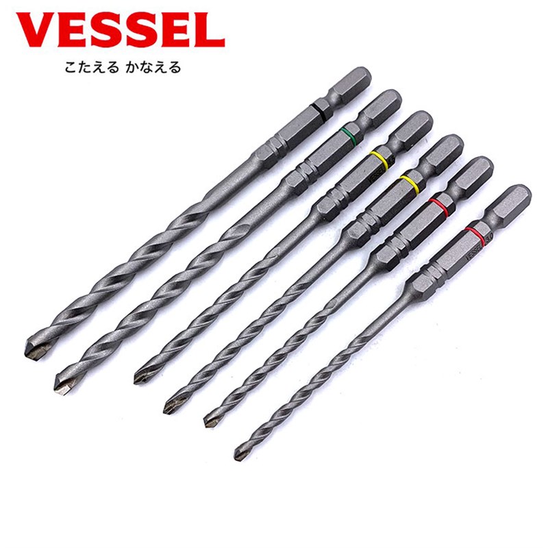 日本进口VESSEL威威混凝土钻头水泥墙壁钻咀预制板石膏板电钻钻嘴