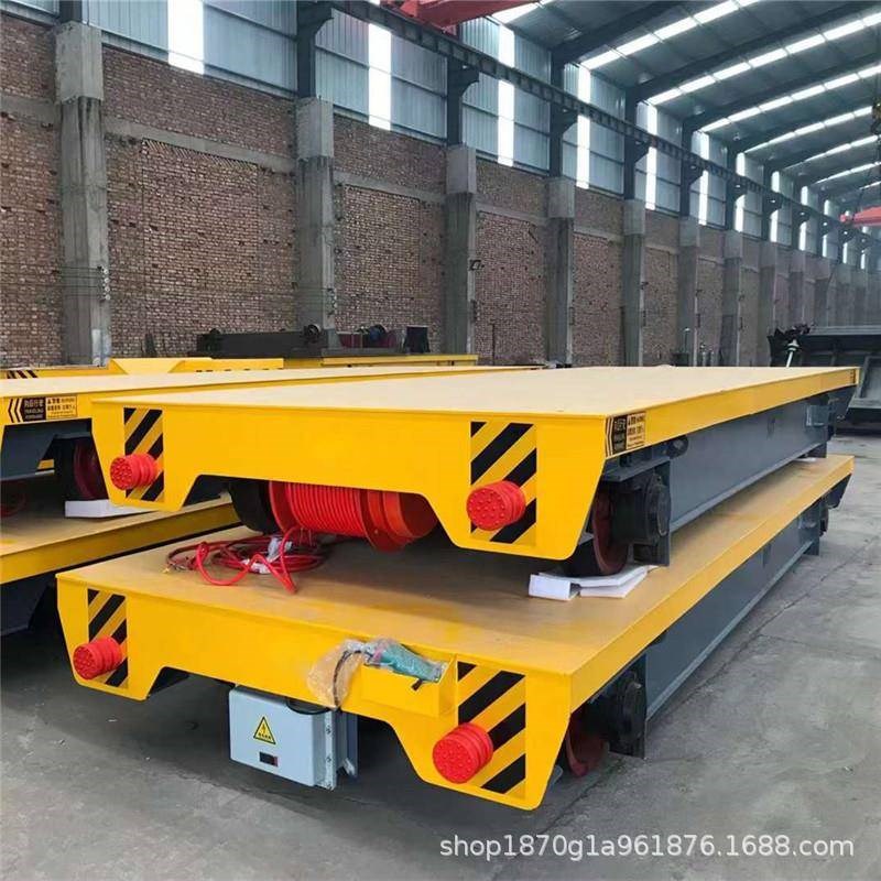 无轨电动地平车过跨车无线遥控转E向爬坡厂间运输平车地爬车