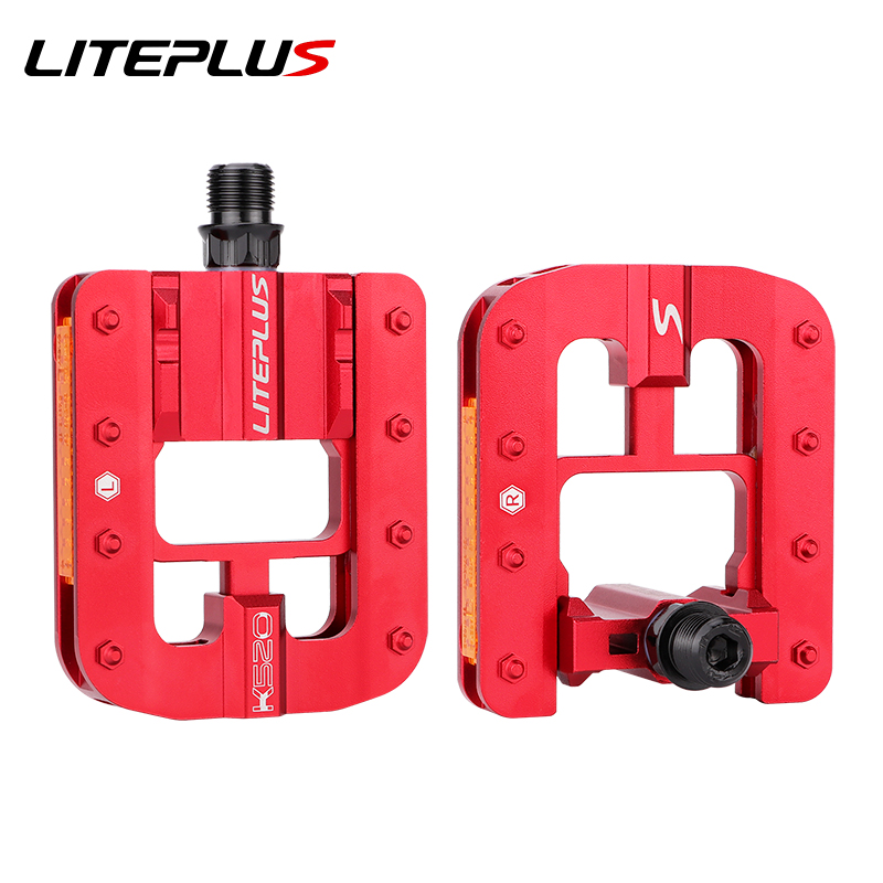 Liteplusj自行车折叠脚踏全铝合金防滑抓脚小布风行小轮折叠车踏