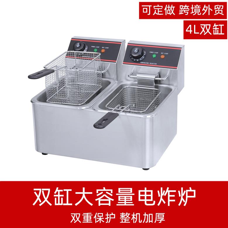 炸炉电炸锅商用油炸机双缸电炸炉单缸炸薯条油炸炉炸串商用家用
