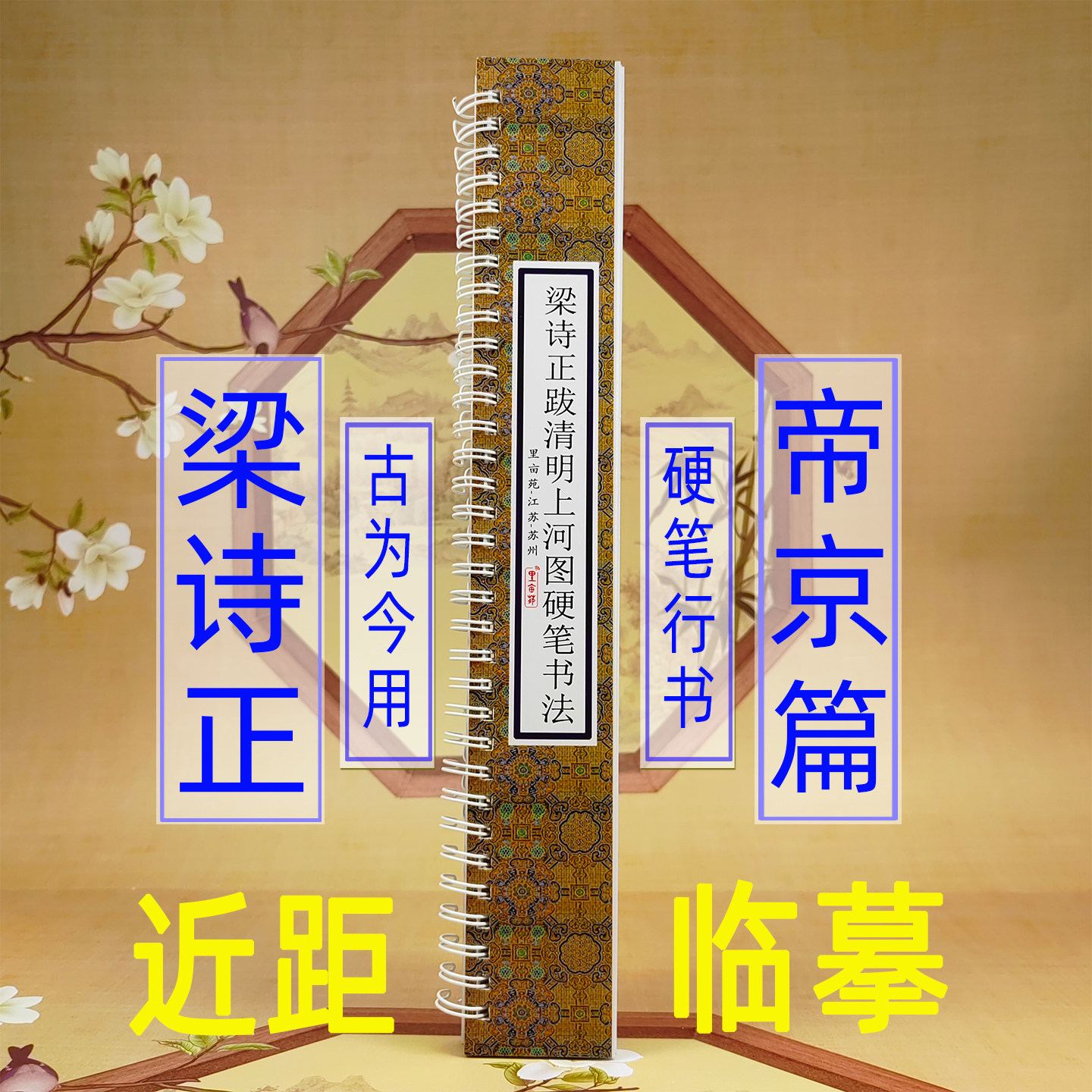 梁诗正行书骆宾王帝京篇硬笔字帖 公务员练字帖硬笔书法古帖钢笔书法字卡梁诗正跋清明上河图硬笔行书字卡