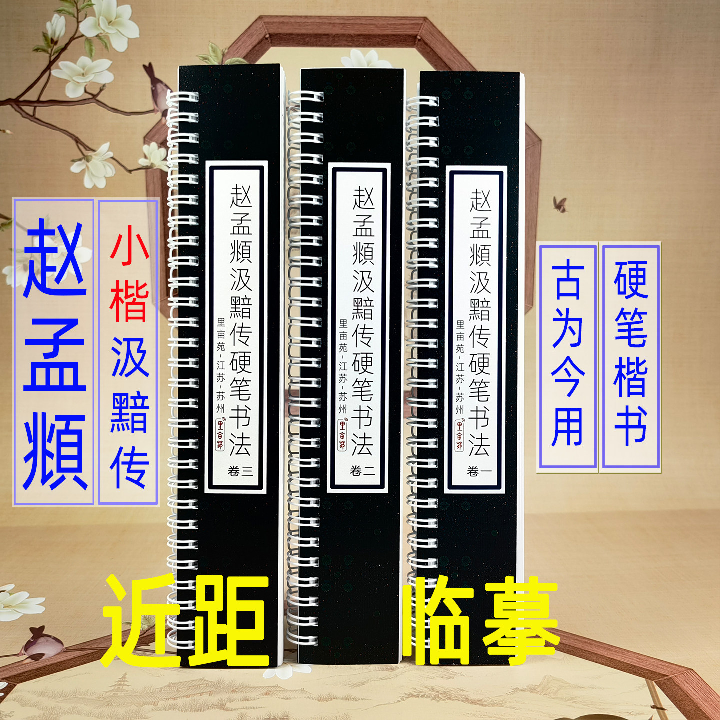里亩苑赵孟頫小楷硬笔书法字卡