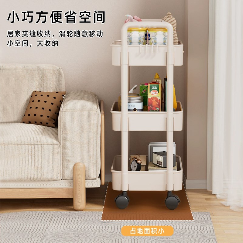 书架落地置物架储物柜客r厅靠墙杂物柜桌面小型简易多层可移动书