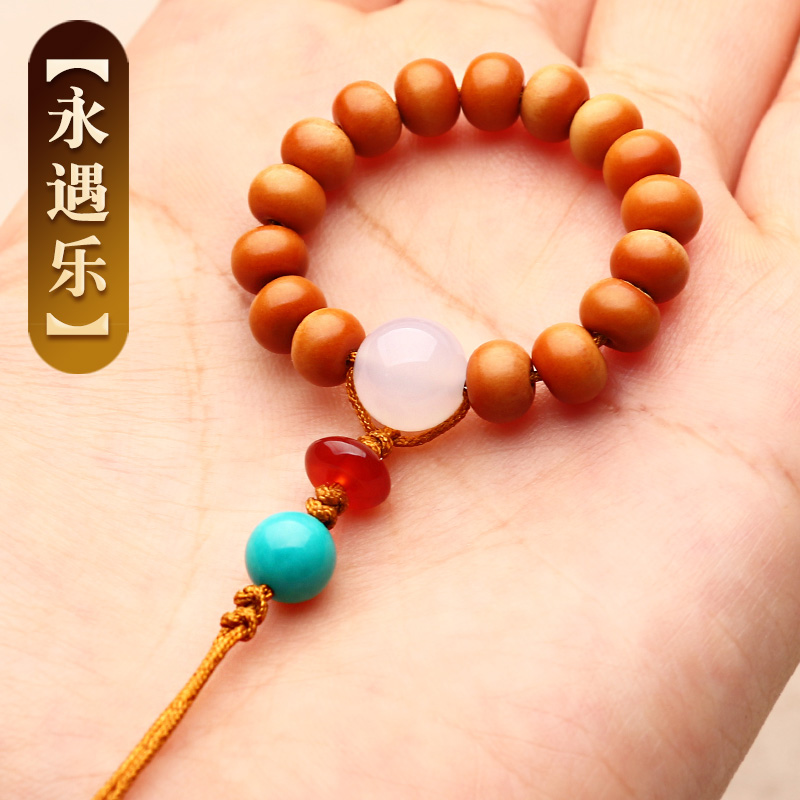 小手捻指a尖文玩珠串迷你橄榄核跑环男女绕指柔手链念珠盘玩手把