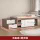 小户型儿童半高床衣柜一体高箱储物床带侧柜组合多功能榻榻米床