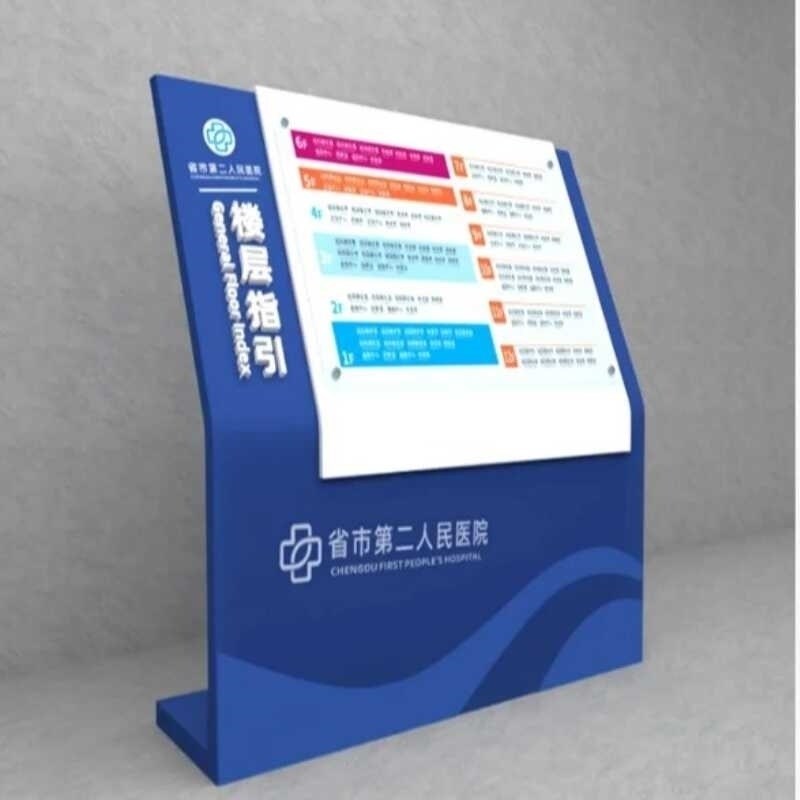 定制导视台立式大堂导览台导览导向台广告牌O平面总图指示牌导视