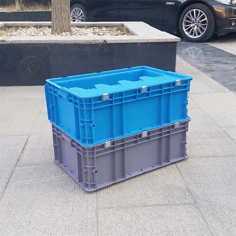 加厚带盖物流箱长方形养龟箱EU汽配周转箱五金零件储物Z收纳箱熟