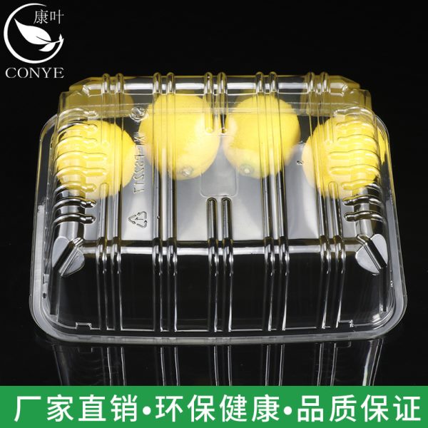 康叶超市一次性无盖打包盒水果包装盒大红提2217H6果蔬盒西瓜盒