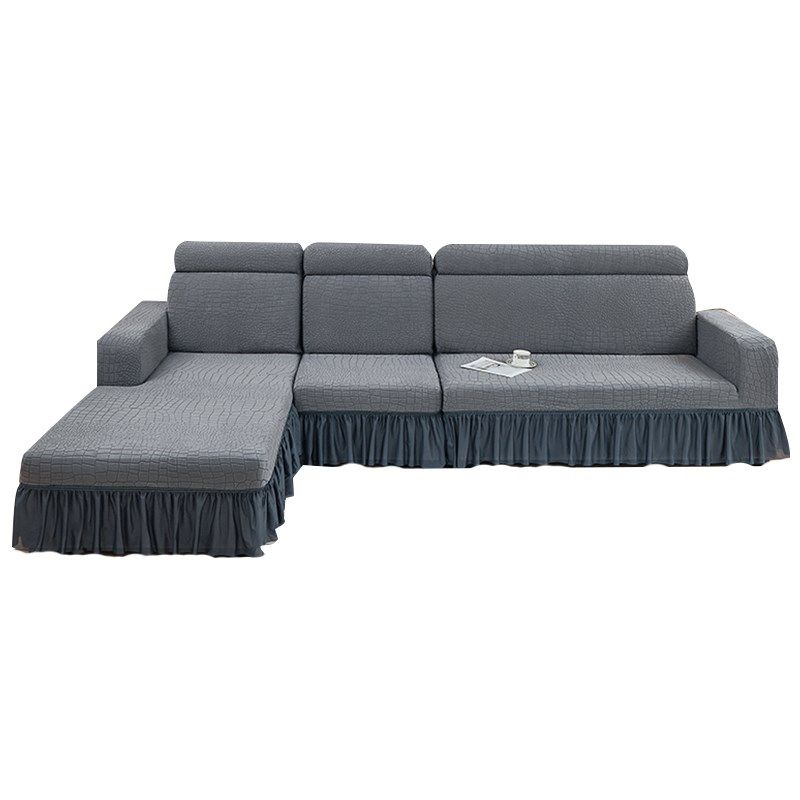 一体式全包沙发套罩n四季通用三座一贵妃组合套装加厚沙发垫防猫