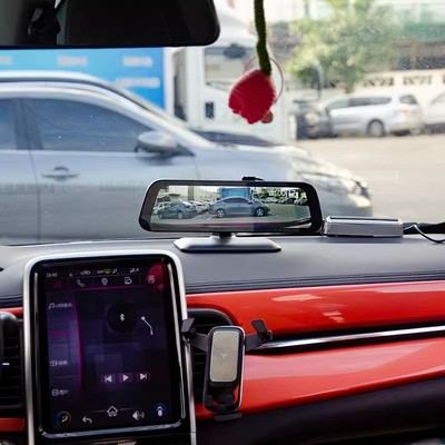 座驾中控台安装流媒体行车记录仪支架固定架卧式立式仪表台粘支架