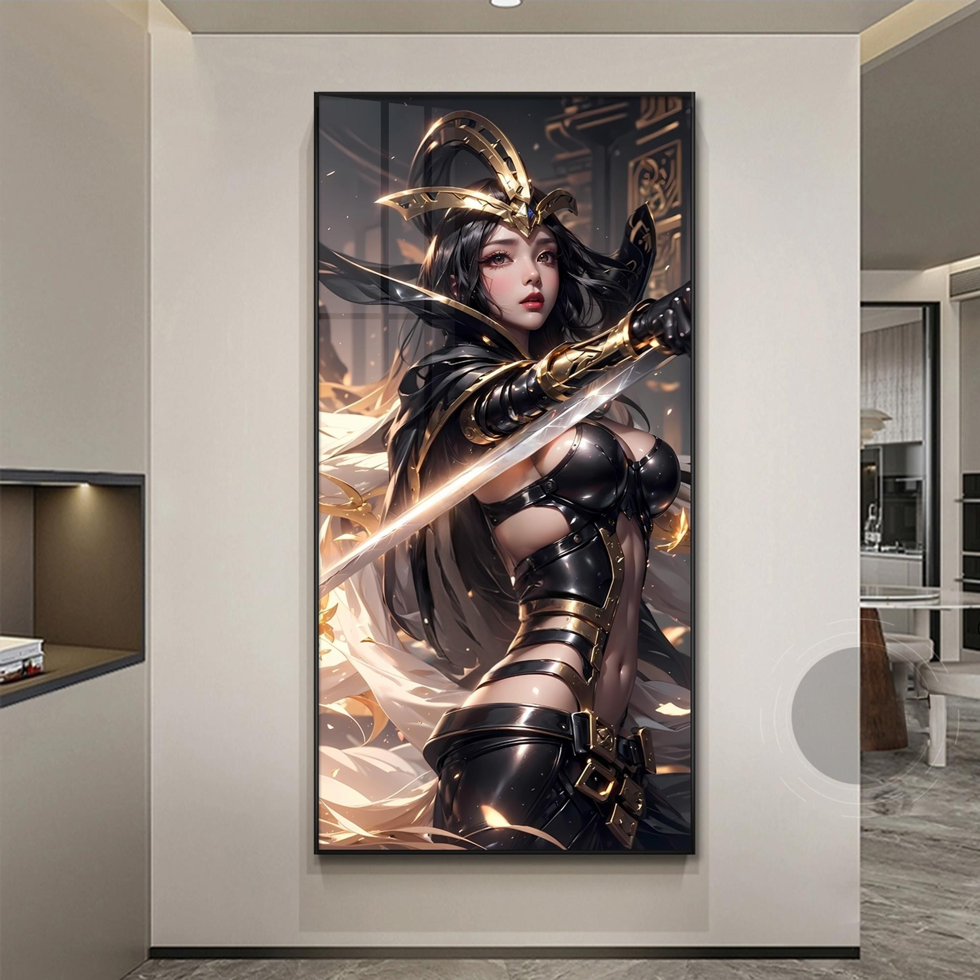 LOL英雄联盟挂画玄关卧室墙面装饰画电竞房酒店网咖网吧游戏壁画