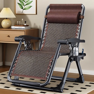 躺椅2026新款折叠躺椅家用办公午休靠背椅成人休闲阳台椅面加固款