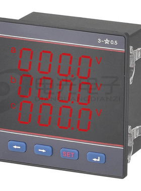 三相多功能电表PZ72L-E3/C带通讯三相三线380V电压5A1A电流互感器