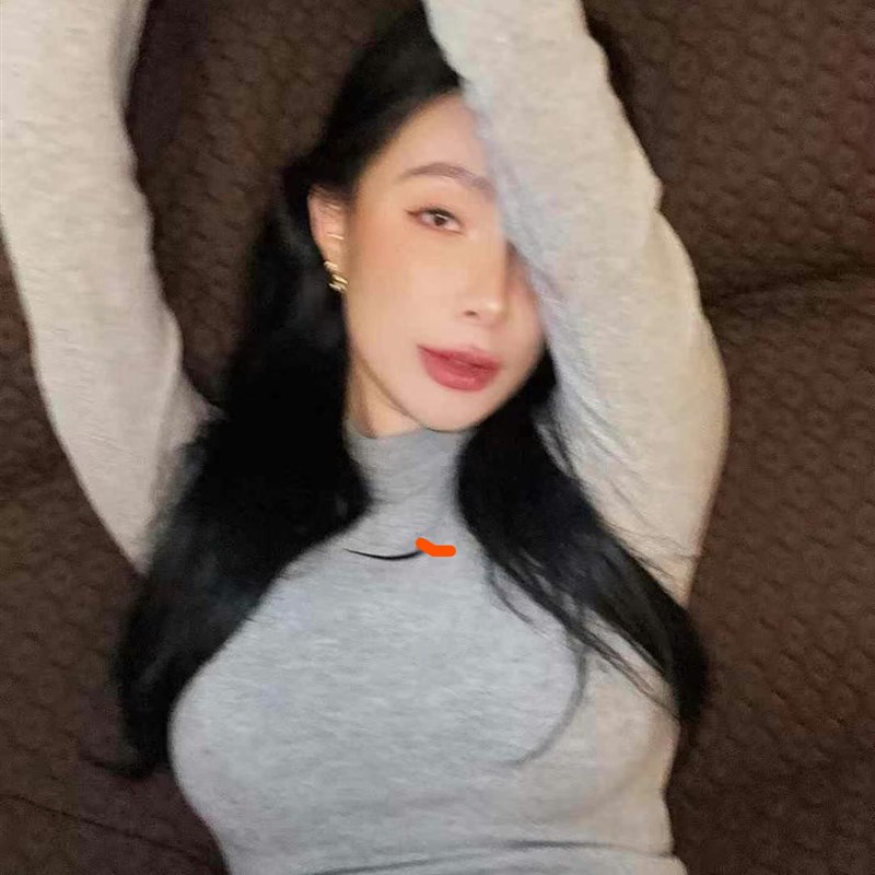 秋冬韩版新款加厚磨毛打底衫百搭圆领紧身显N瘦刺绣短款长袖T恤女