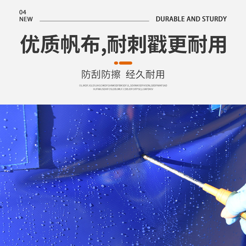 帆布鱼池圆形养鱼池加厚带支架大型水箱户外养殖游泳塑料折叠水池