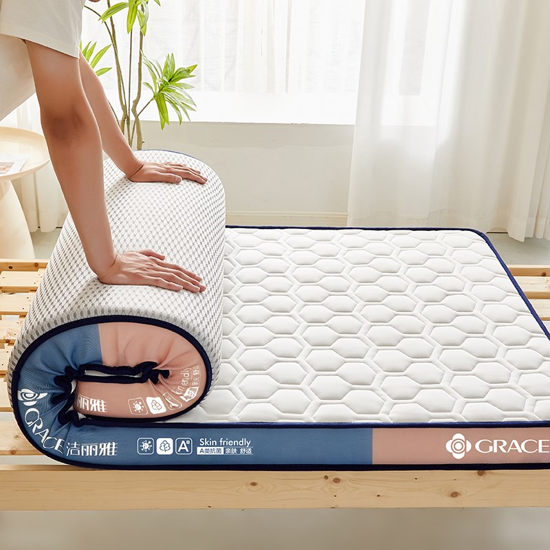 洁丽雅学b生宿舍乳胶记忆棉床垫软垫加厚床褥垫家用海绵垫褥子